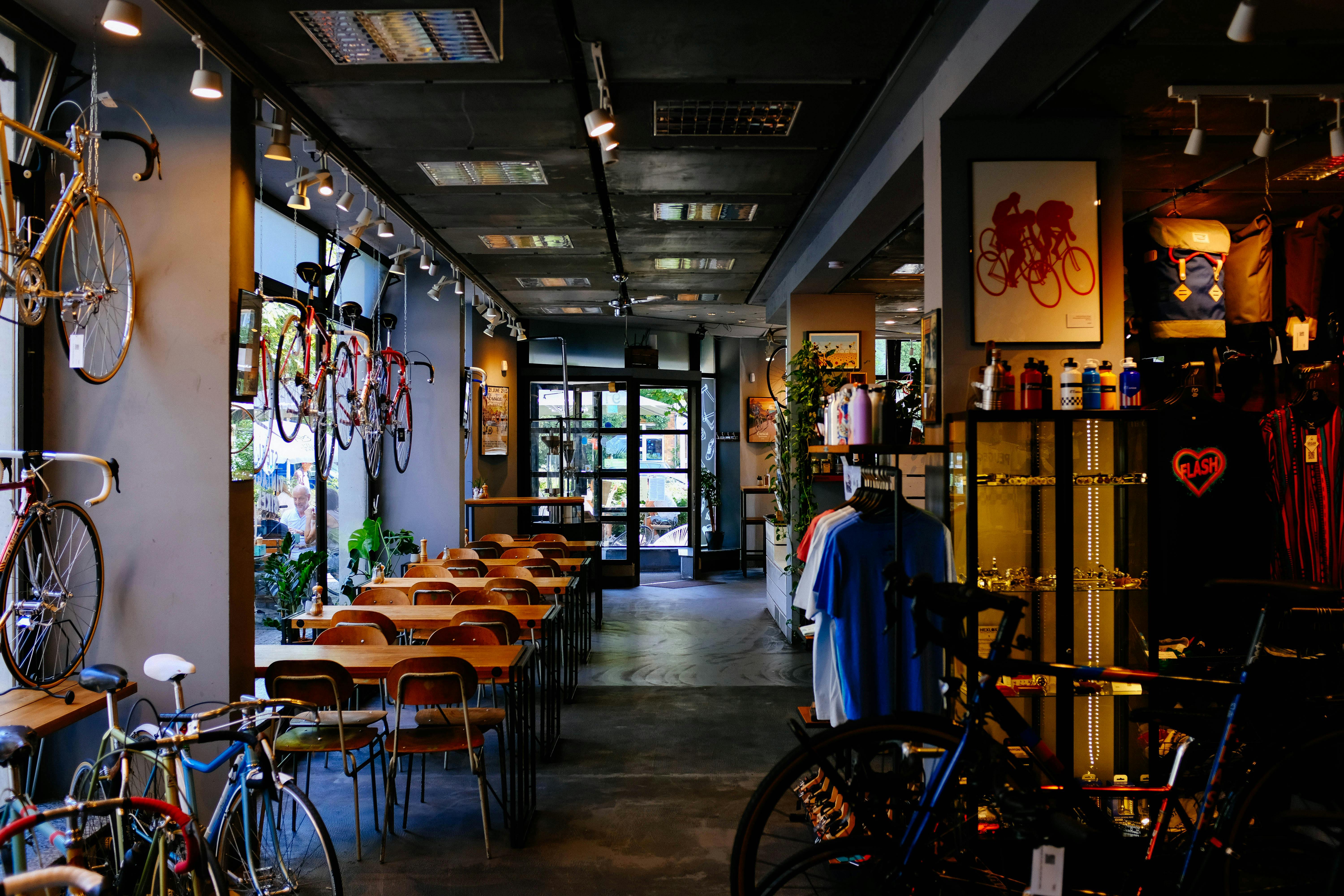 cycle shop interior